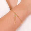 PULSEIRA TERÇO NOSSA SENHORA TRADICIONAL DE BOLINHAS (017068)
