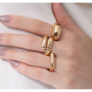ANEL FEMININO BOLEADO GOTA (017614)