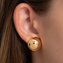 BRINCO DOURADO MEIA ESFERA (2,5CM) (017778)