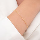 PULSEIRA FEMININA VENEZIANA COM BOLINHAS (016772)