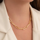 COLAR CHOKER ELOS OVAIS FINOS (016394)
