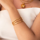 BRACELETE FEMININO LISO FINO (016136)