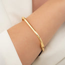 BRACELETE DOURADO QUADRADO (020556)