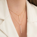 COLAR FEMININO COM BASTÕES NA VENEZIANA DUPLA (014568)