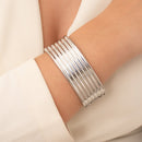 BRACELETE FEMININO FRISADO SETE ONDAS (021082)