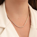 CHOKER RIVIERA FIXA TRÊS PONTAS CRISTAL (021088)