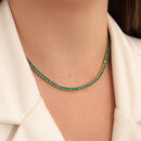 CHOKER RIVIERA FIXA TRÊS PONTAS VERDE (021090)