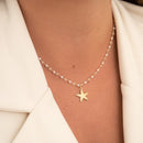 CHOKER PÉROLA, CRISTAIS E PINGENTE ESTRELA (021696)