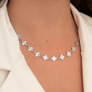 CHOKER ELOS LISOS TREVO AÇO INOXIDÁVEL (021680)