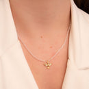 CHOKER DE CRISTAL TRANSP, DIVINO E MINI PÉROLA DE ÁGUA DOCE (022037)