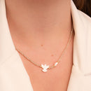 CHOKER DE CRISTAL CHAMPANHE, DIVINO MINI PÉROLA DE ÁGUA DOCE (022039)