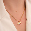 CHOKER ELOS GRUMET COM PINGENTE DE CRUZ, ZIRCÔNIA (022149)