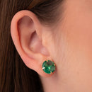 BRINCO REDONDO VERDE (1,5 CM) (022159)