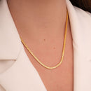 CHOKER RIVIERA BAGUETE AMARELA 2MM (022100)
